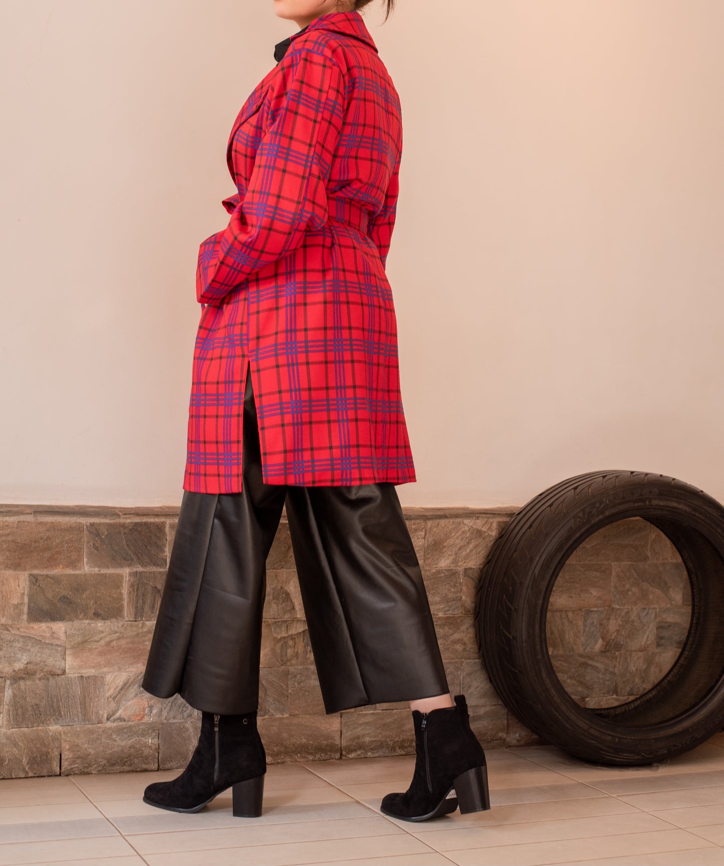 Single Breasted Belted Winter Long Coat