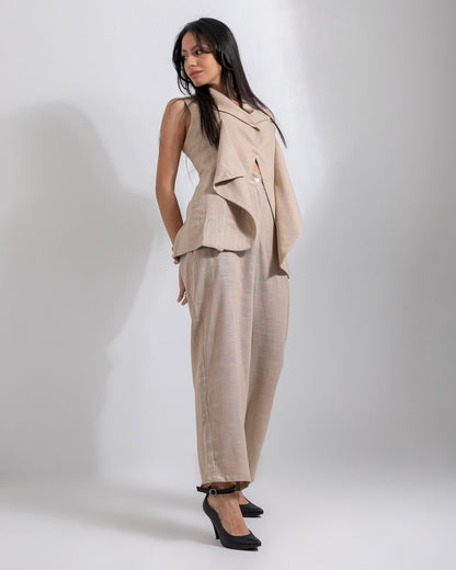 Linen Glow AURA's beig set