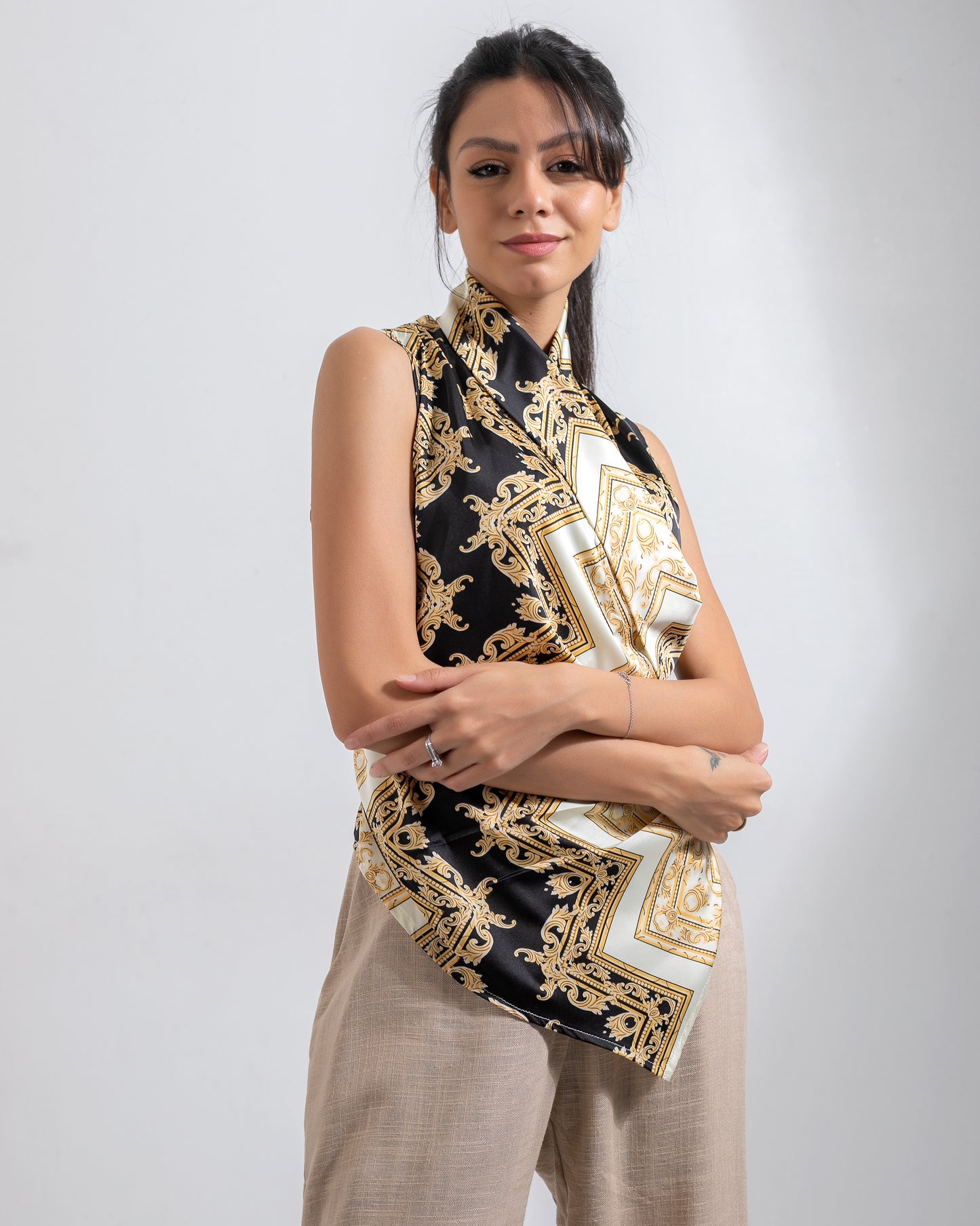 VersaAura satin wrapped vest