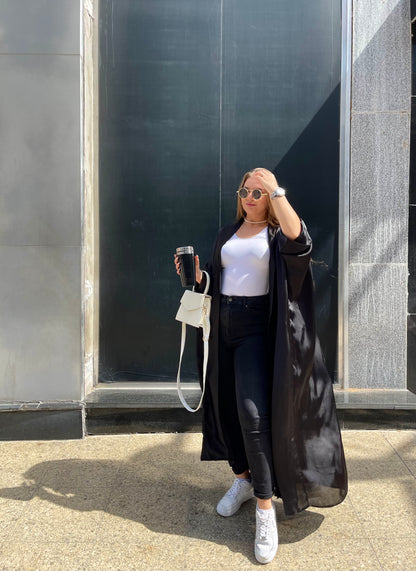 Silk Glow satin Kimono