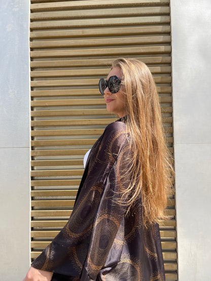 Silk Glow satin Kimono