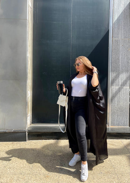 Silk Glow satin Kimono