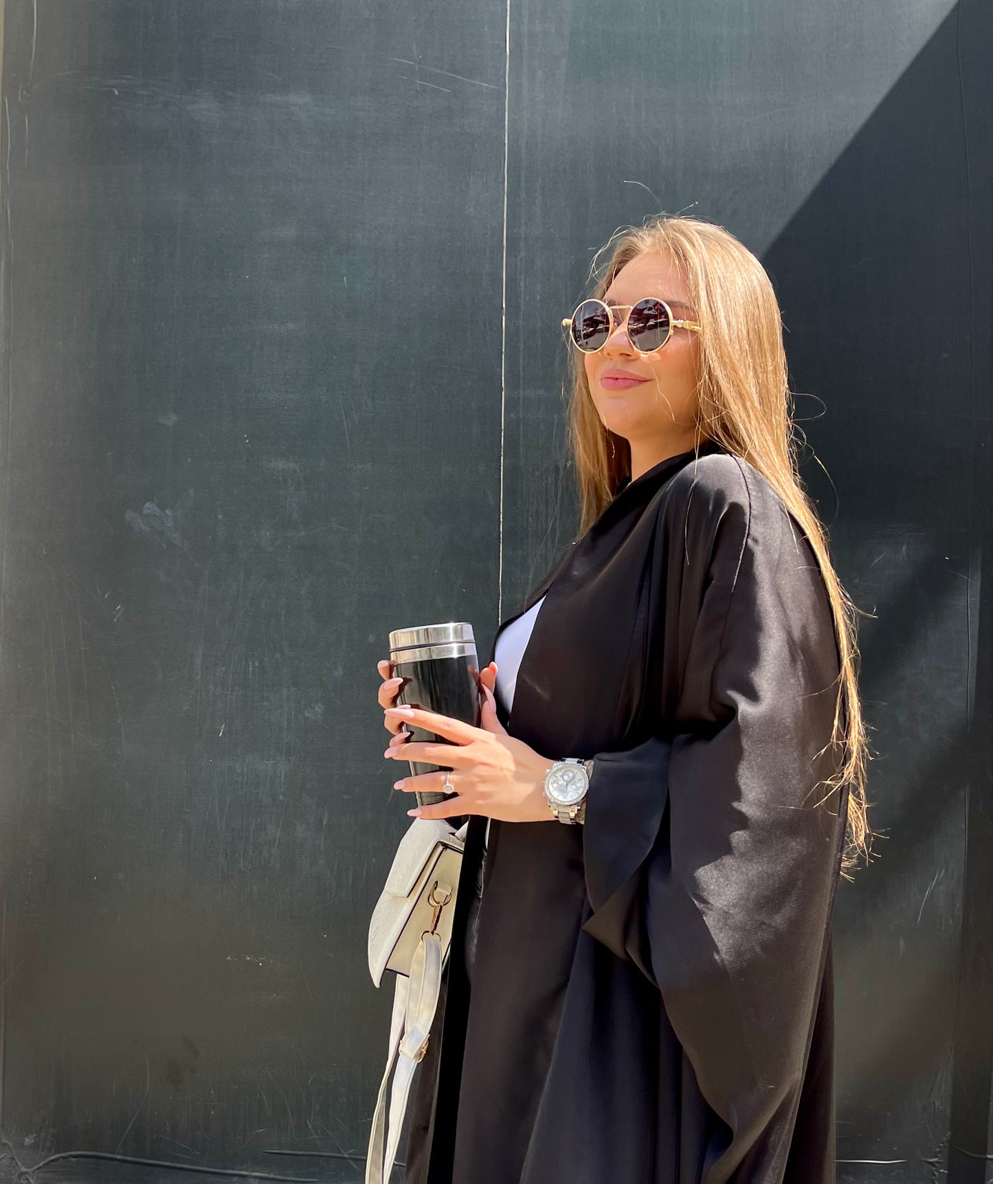 Silk Glow satin Kimono