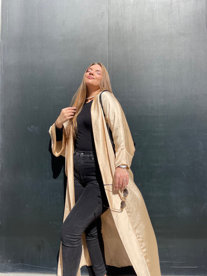 Silk Glow satin Kimono