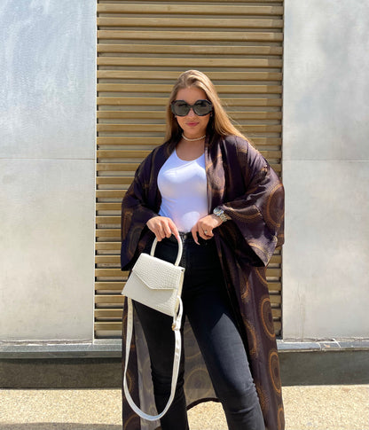 Silk Glow satin Kimono