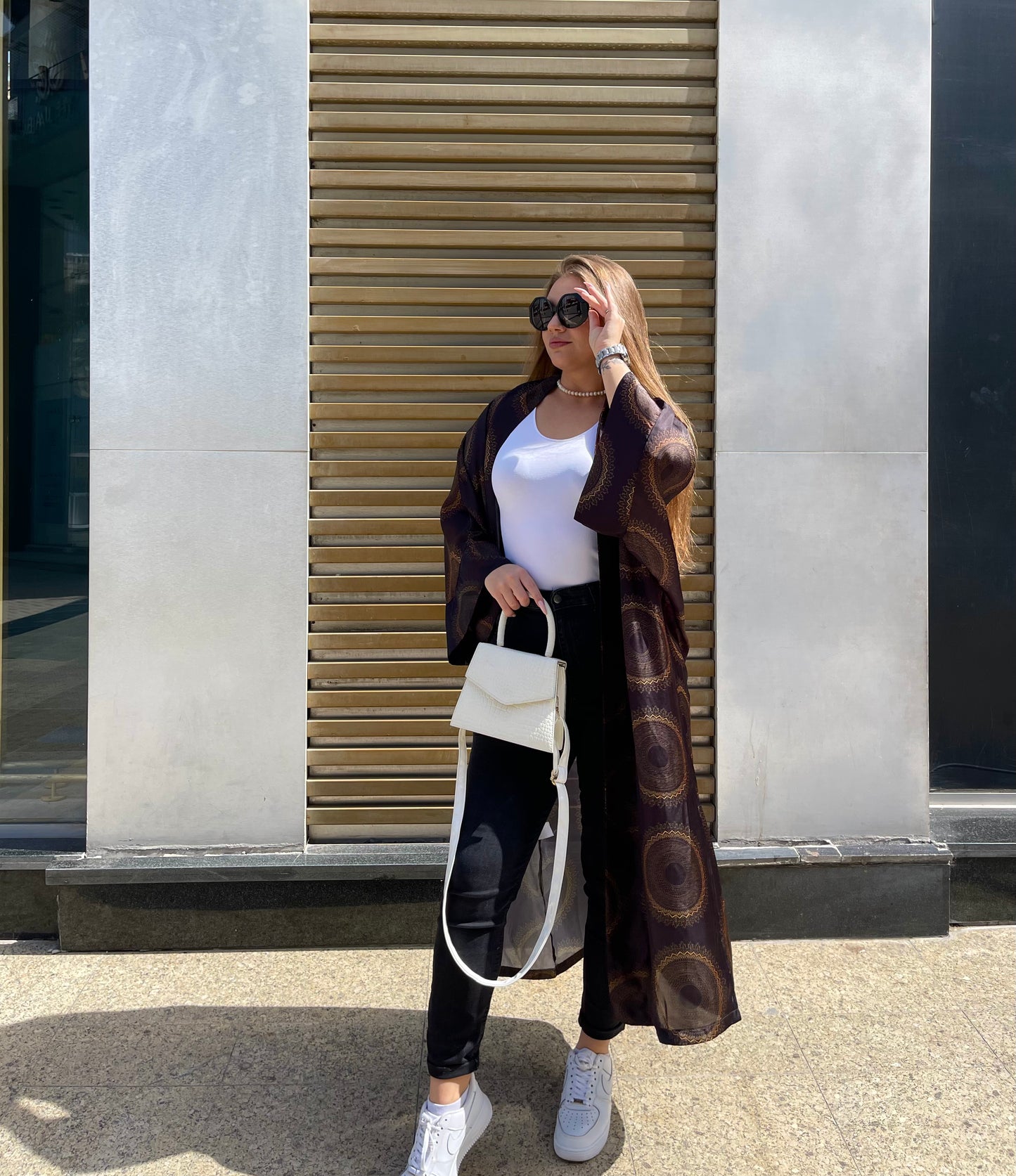Silk Glow satin Kimono