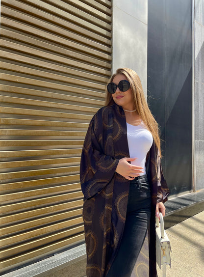 Silk Glow satin Kimono