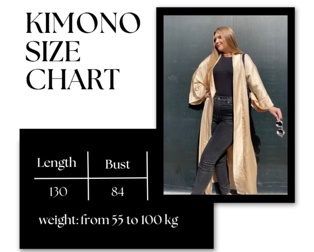 Silk Glow satin Kimono