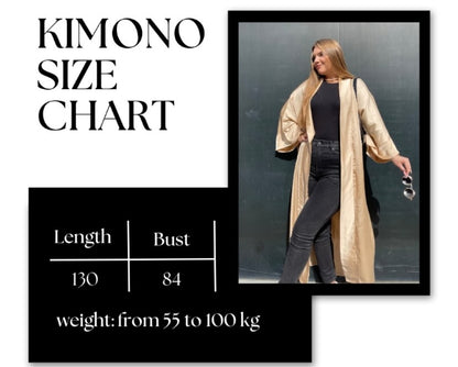 Silk Glow satin Kimono