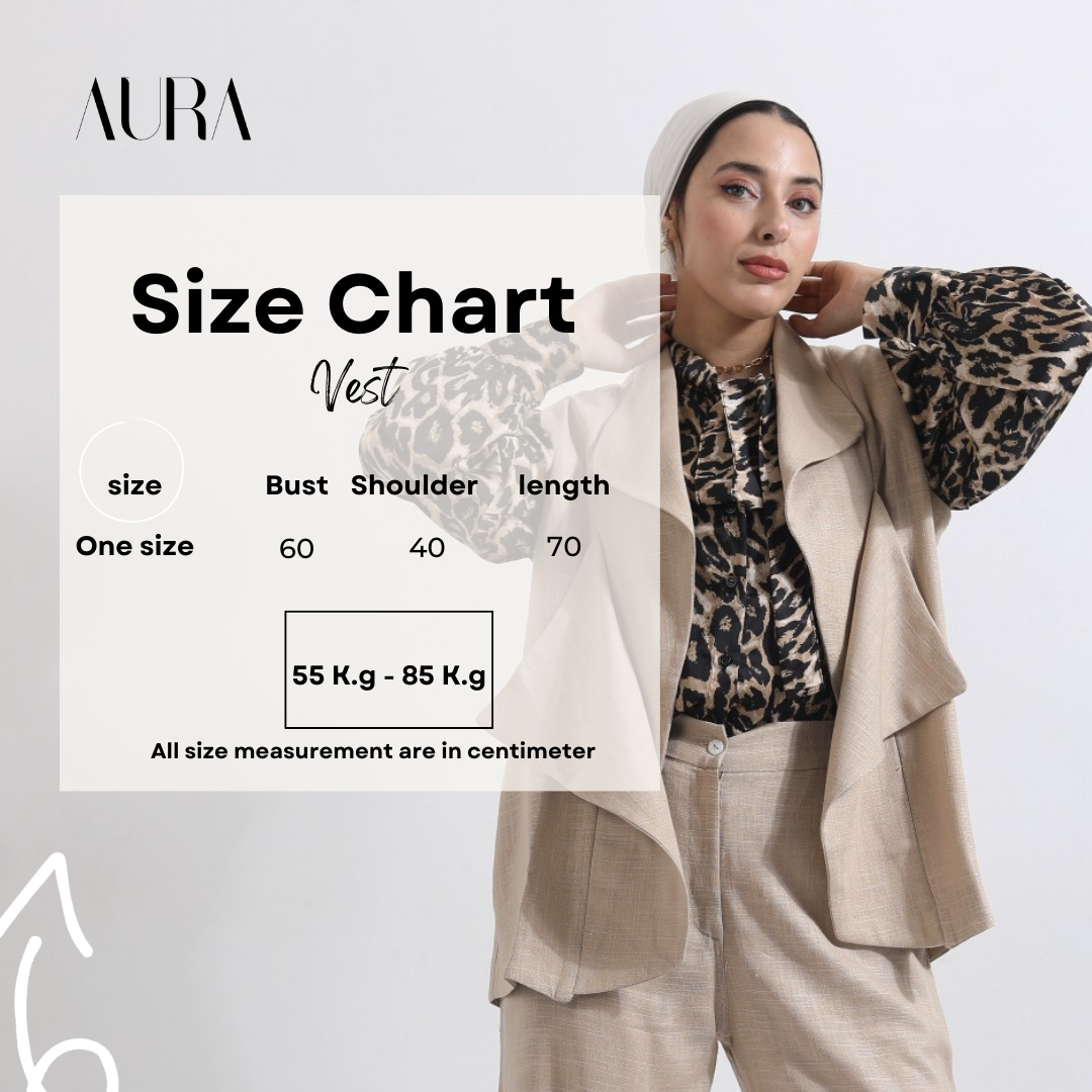 Linen Glow AURA's beig set