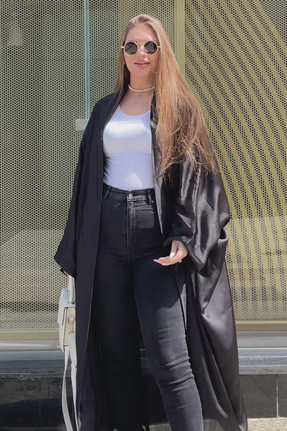 Silk Glow satin Kimono