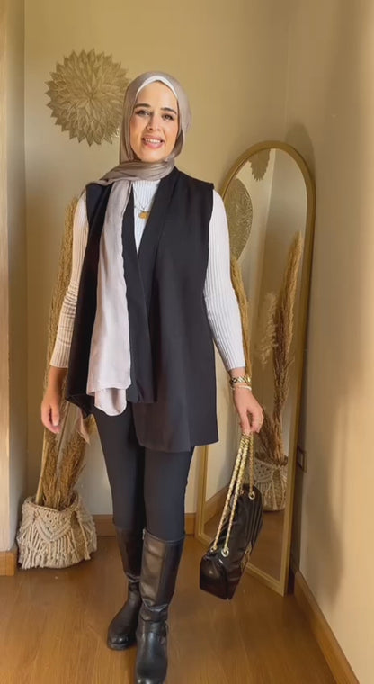 AURA luxury oversized sleeveless cape