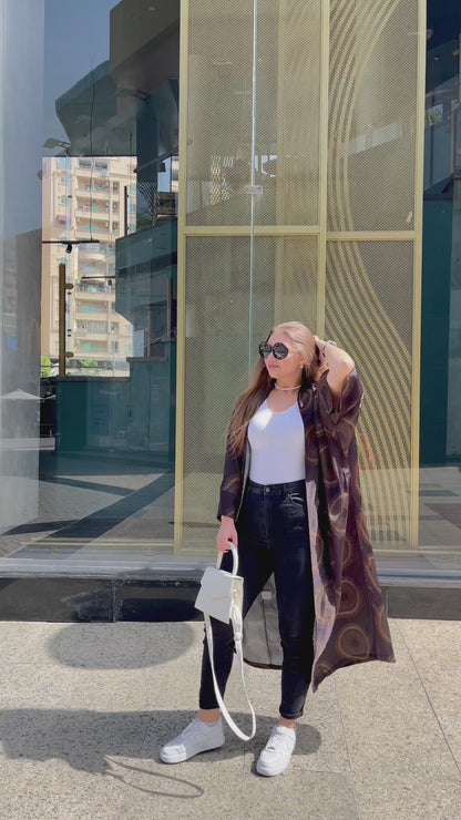 Silk Glow satin Kimono