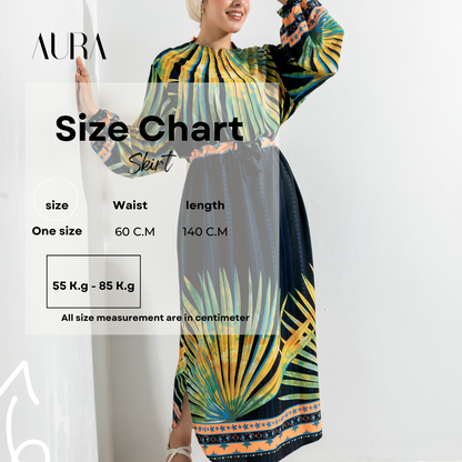 Tropical AURA Black summer Dress